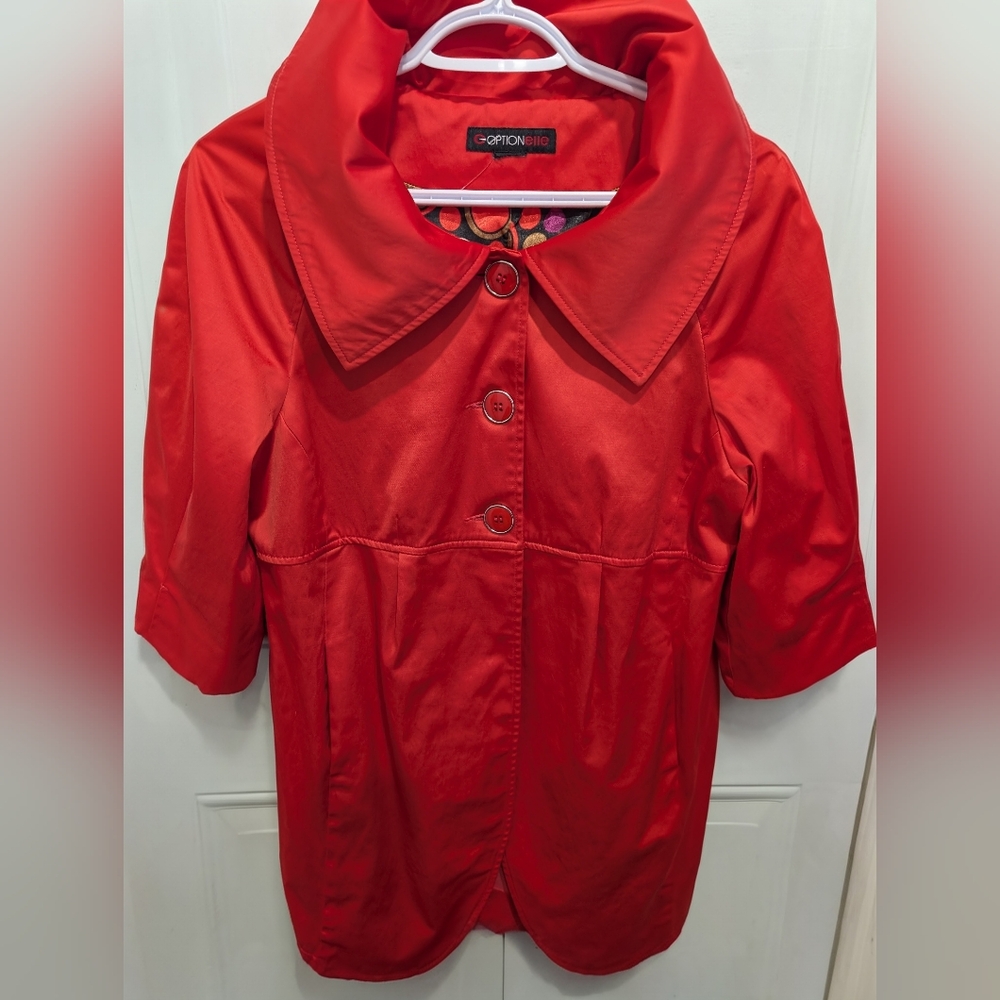 Optionelle Red Dress Coat